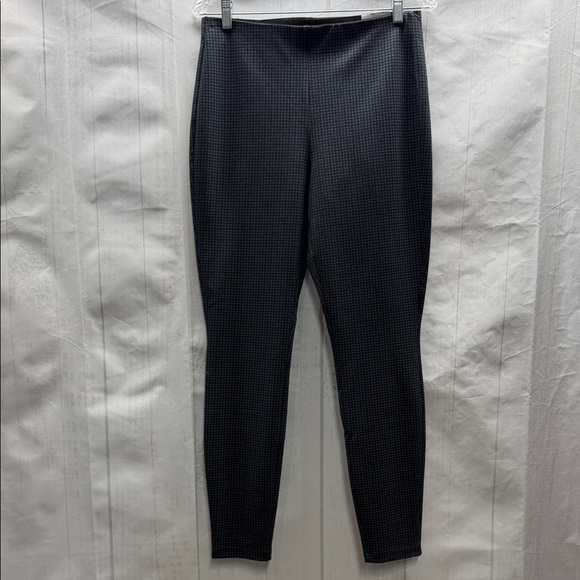 White House Black Market Pants - White House Black Market NWT Black Blue Gray Checkered Ponte High Rise Leggings